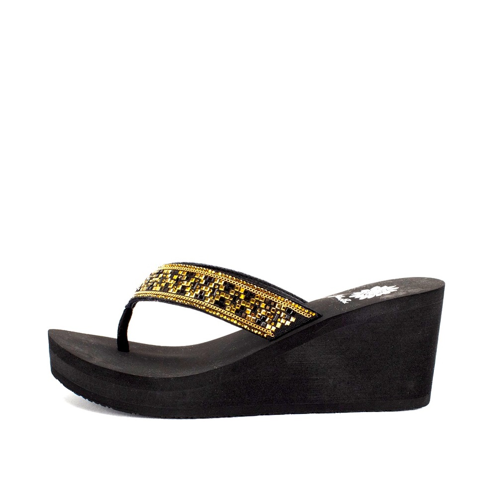 YELLOW BOX FLIP FLOP ETTA COLOR MULTI NEW IN BOX MEDIUM WIDTH FIRM PRICE